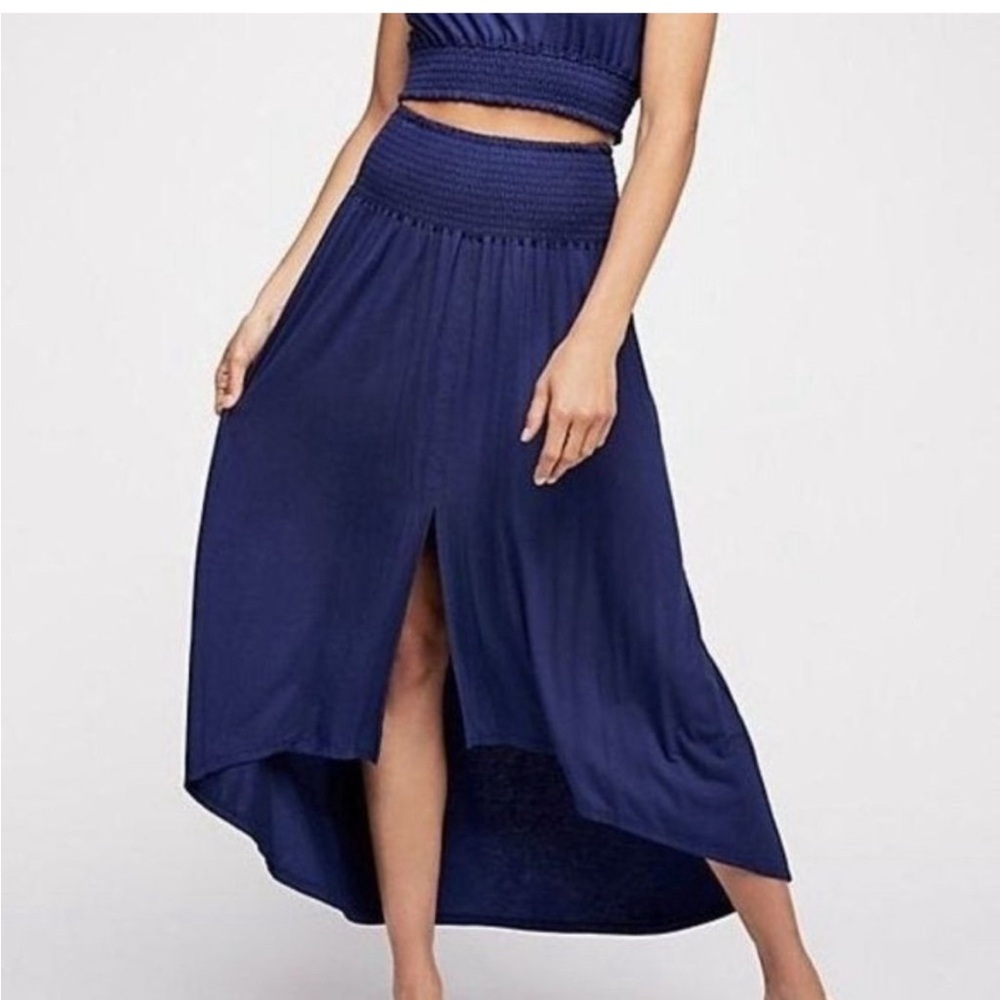 Free People Morningside Set Navy Blue